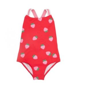 Strawberry Bow SwimSuit infant